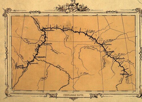 Карта-дорожник по рекам Западной Сибири