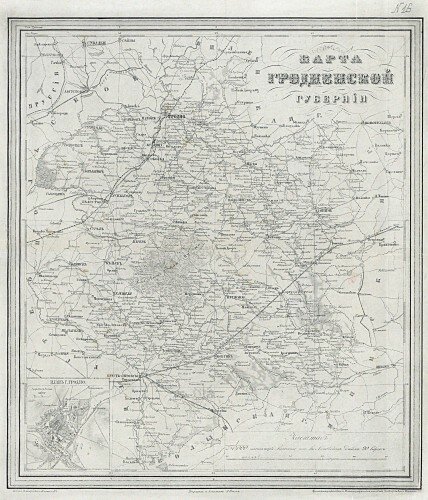Старинные карты Гродненской губернии