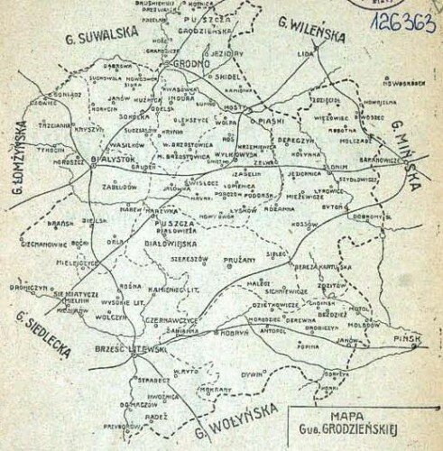 Старинные карты Гродненской губернии