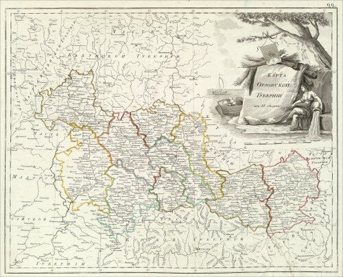 Старинные карты Орловской губернии