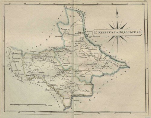 Старинные карты Подольской губернии