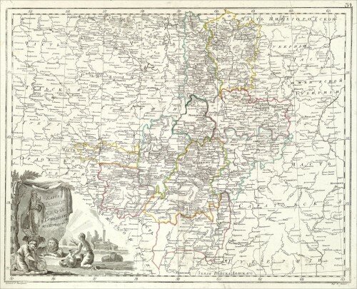 Старинные карты Тамбовской губернии
